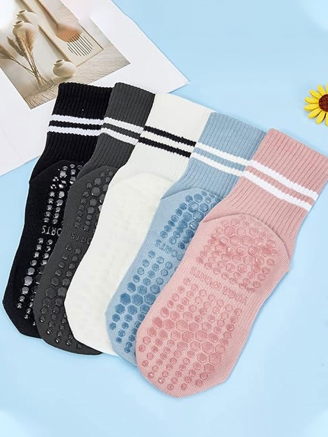 3 Çift Yoga Çorabı, Kaymaz Pro - Grip Sock Yoga incelemesi ve fiyatı